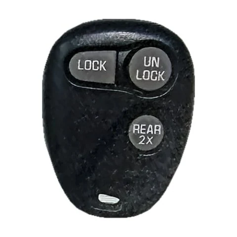 GM three-button keyless-entry remote with lock, unlock and liftgate buttons