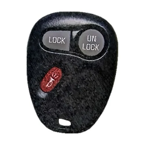 GM three-button keyless-entry remote with lock, unlock and panic buttons