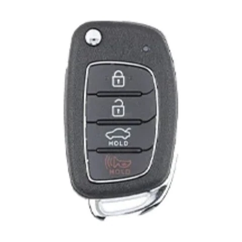 Hyundai four-button remote head flip key with trunk release